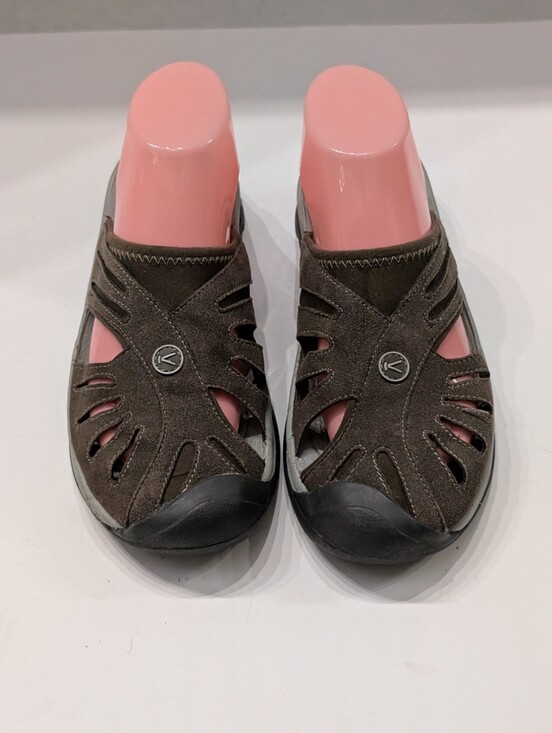 Keen Shoes - KEEN Women's 8 Rose Dark Brown Closed Toe Sandals Shoes Leather W4